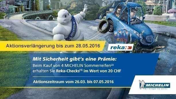 Reka-Checks im Wert von 20 CHF von Michelin